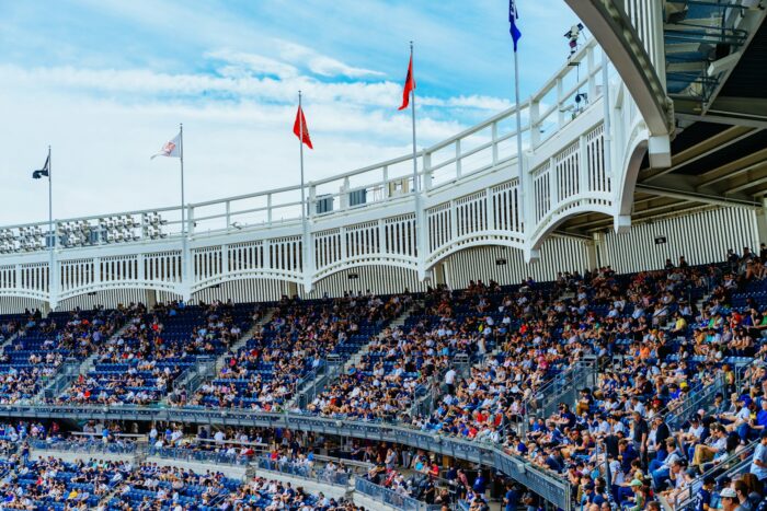 fans at the Yankee stadium in New york city