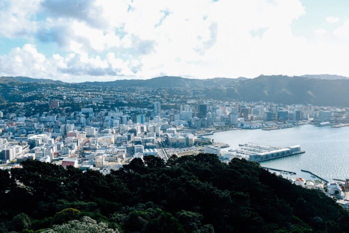 wellington city view water new zealand sky wellington city view water new zealand sky