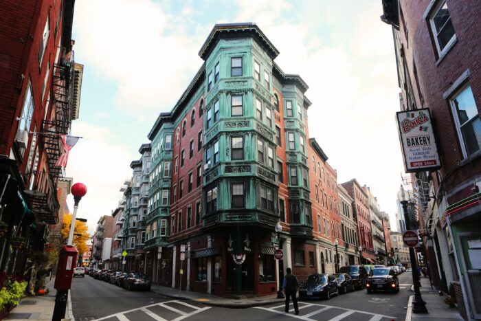brown and green buildings and streets in Boston, United States brown and green buildings and streets in Boston, United States
