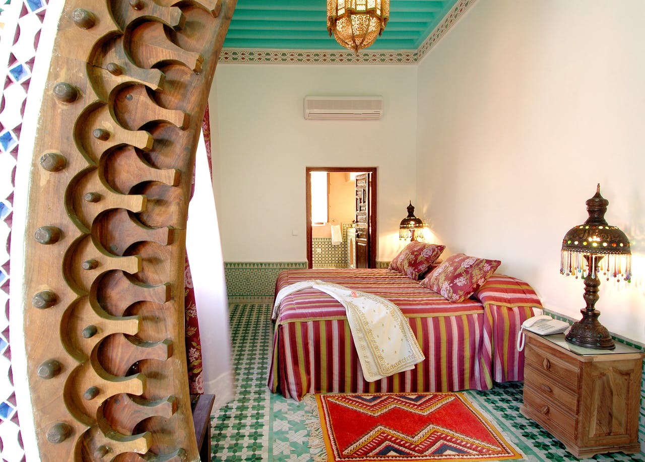 A Hotel Room in Riad Palais Sebban, Marrakesh, Morocco