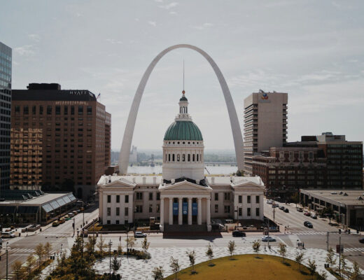 City buildings in St. Louis, United States