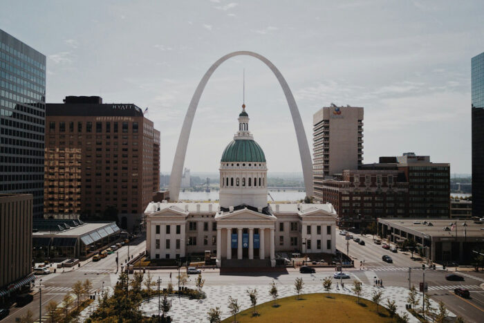 City buildings in St. Louis, United States City buildings in St. Louis, United States